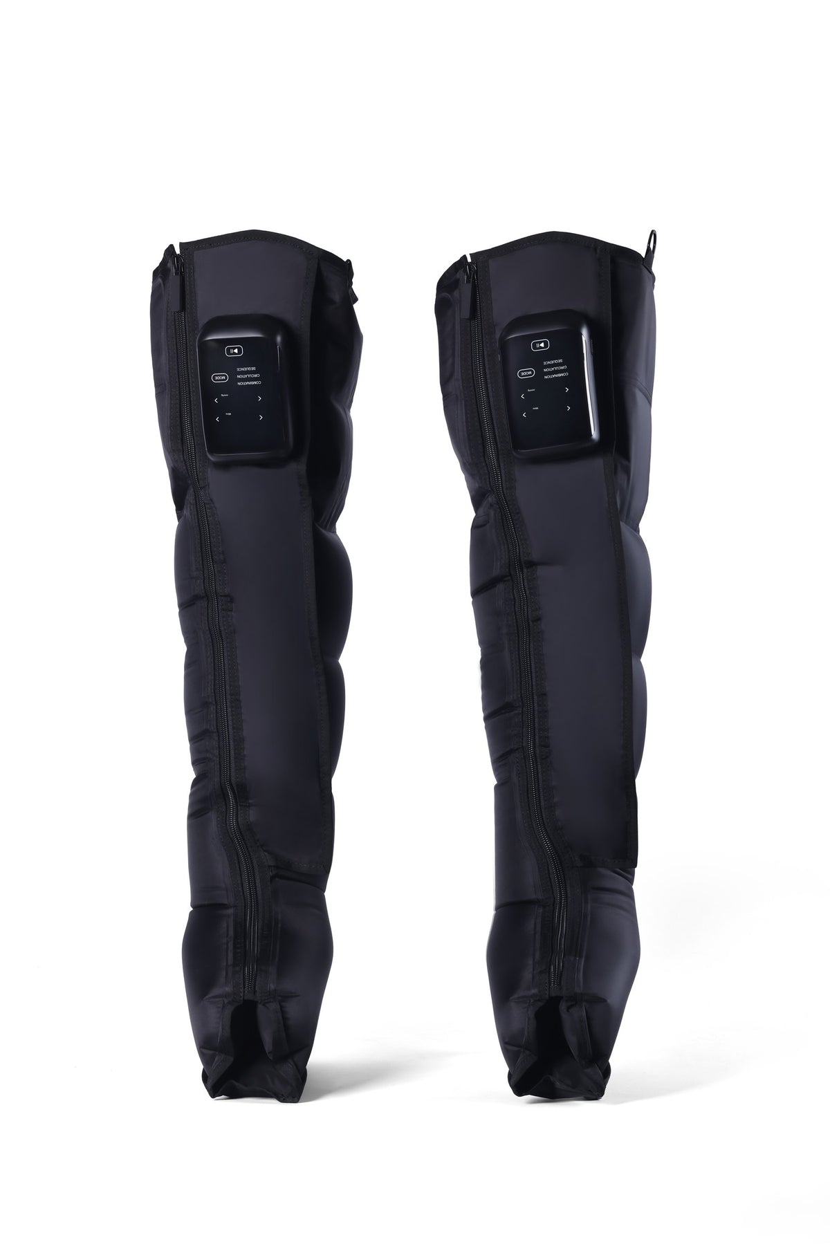 Pair, front view — controllers mounted